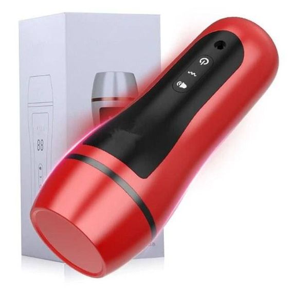 Мастурбатор с вибрацией USB 10 режимов вибрации белый | Зображення 2