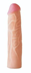 Страпон-насадка EGZO NSTR09 CIBERSKIN, реалистичная, телесного цвета, 21 см Sex Aura