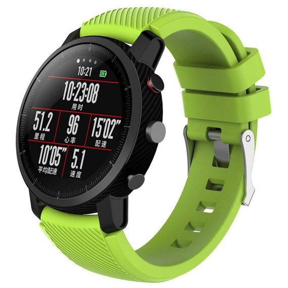 Силиконовый ремешок Primo для часов Xiaomi Huami Amazfit SportWatch 2 / Amazfit Stratos - Light Green