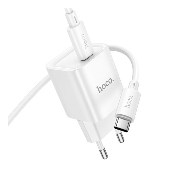 Мережевий зарядний пристрій Hoco C146A 1 USB-C PD/QC 20W+Type-C to Type-C | Зображення 4