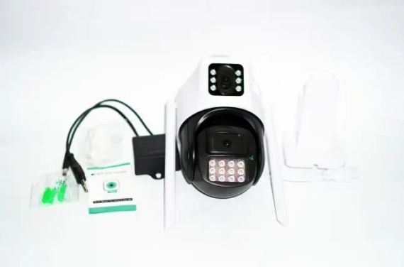 Камера 360 (P12-P6MP)-mpКамера Wifi ptz подвійний уклін 3mp+3mp= 6mp камера +12v2a power *icsee | Зображення 3