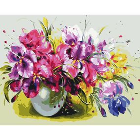 Картина по номерам "Красочные ирисы" Art Craft 13139-AC 40х50 см