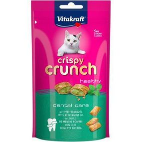 Хрусткі подушечки Vitakraft Crispy Crunch для котів, м'ята, 60 г