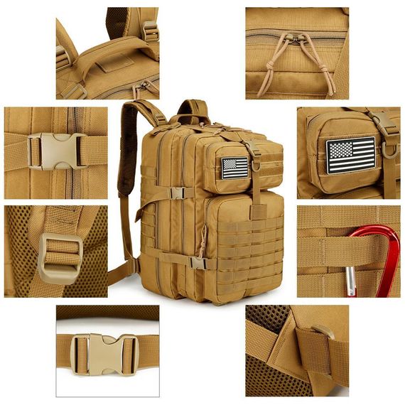 BattleShield Tactical 50L — армійський рюкзак для ЗСУ, туризму та виживання + подарунок