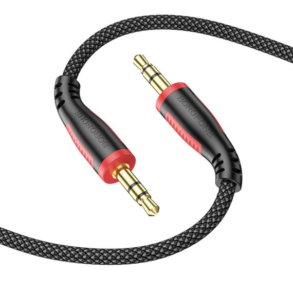 Аудiо-кабель BOROFONE BL14 AUX audio cable(L=1M) Black | Зображення 2