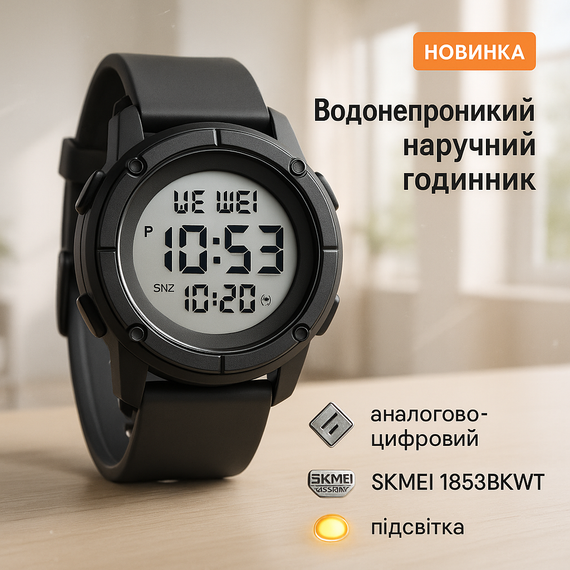 Годинник армійський для ЗСУ SKMEI, Годинник спортивний армійський для кемпінгу з водозахистом MR-83