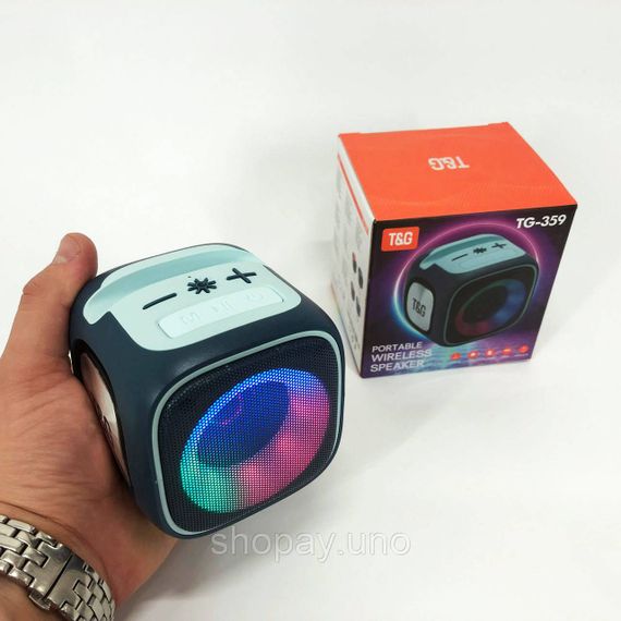 Светящееся блютуз колонка с хорошим звуком TG359, Портативная bluetooth колонка музыкальная ML-45 | Зображення 1