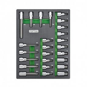 Набор бит Toptul впресованных в головку 1/2&quot; 25ед. (в ложементе (GEB2501)