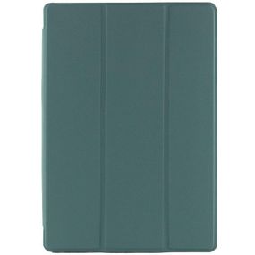 Чехол-книжка Book Cover (stylus slot) для Samsung Galaxy Tab S10 FE+ (13.1") Черный / Black Зелений / Pine green