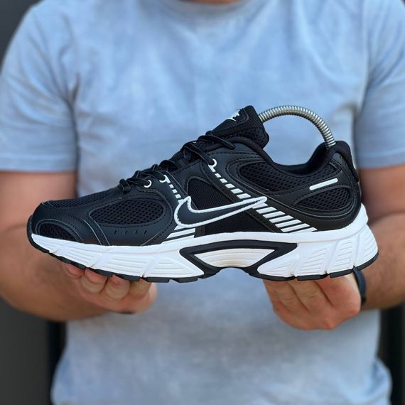 Демісезонні кросівки Nike текстиль/шкіра колір чорний, білий | Зображення 3