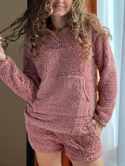Женская пижама тедди Коричневая XL (2447/2) | Зображення 1