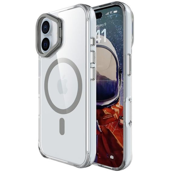 Чохол TPU Space Case Apex with MagSafe для Apple iPhone 16 (6.1") Grey