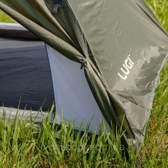 Палатка двухместная 210×160×120 (см) кемпинговая туристическая LU-017 Хаки | Зображення 8