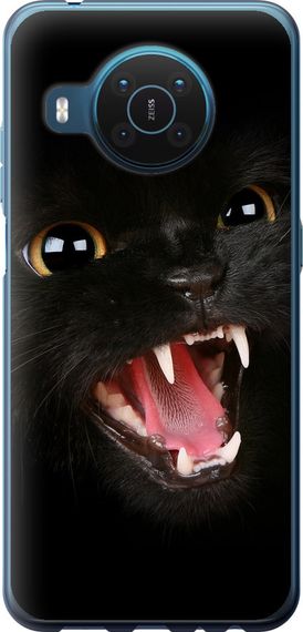 Чехол на Nokia X20 Чёрная кошка "932u-2532-17620"