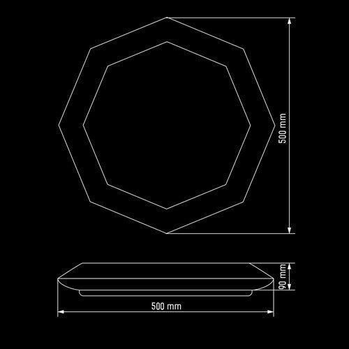 Светильник светодиодный Biom SMART SML-R05-80/2 3000-6000K 80Вт с д/у New | Зображення 3