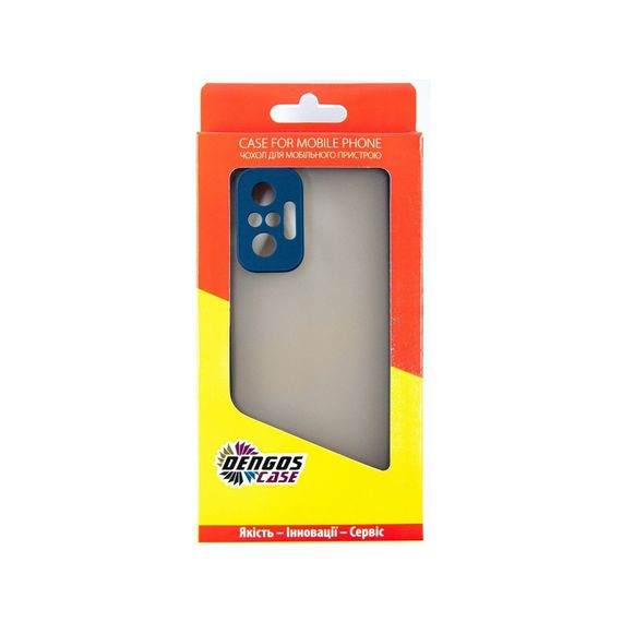 Чохол до мобільного телефона Dengos Matte Xiaomi Redmi Note 10 Pro (blue) (DG-TPU-MATT-78) | Зображення 1