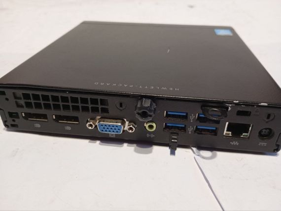 Неттоп Б-клас HP EliteDesk 800 G1 Mini USFF / Intel Core i5-4570S (4 ядра по 2.9 - 3.6 GHz) / 4 GB DDR3 / 120 GB SSD / Intel HD Graphics 4600 б/в | Зображення 3