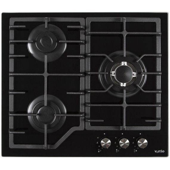 Варочная газовая панель Ventolux HSF630-T3G CESTB (BK) три конфорки | Зображення 2