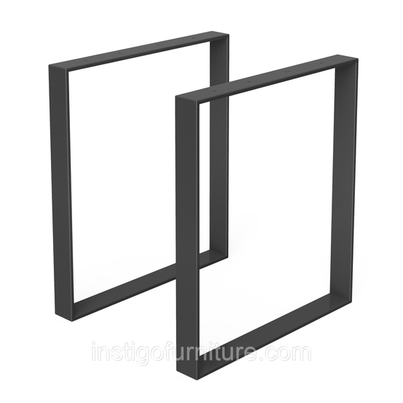 Комплект опор для столу з металу 600×70mm, H=730mm (профільна труба: 70x11mm) | Зображення 1