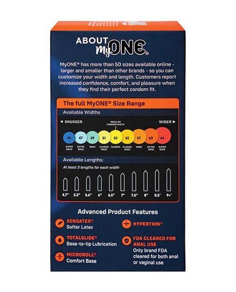 Презервативи MyONE Extra Wide&Long10 шт., картонна коробка Sex Aura | Зображення 1