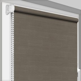 Рулонная штора Rolets Лён 1-7437-1050 105x170 см открытого типа Мокрый асфальт