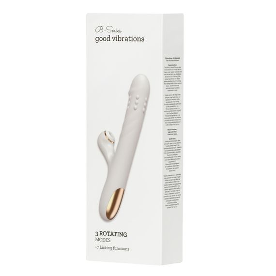 Вібратор для подвійної стимуляціїї Silicone Vibrator 3 rotating functions and 7 licking functions Sex Aura | Зображення 1