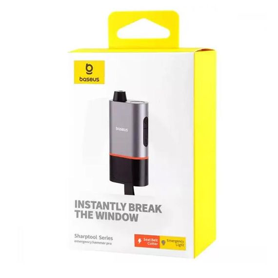 Автомобильный спасательный молоток Baseus SharpTool Series Emergency Hammer Pro (C10934401111-00) Black | Зображення 5