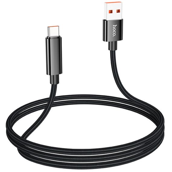 Дата кабель Hoco U125 Benefit 5A USB to Type-C with display (1.2m) | Зображення 3