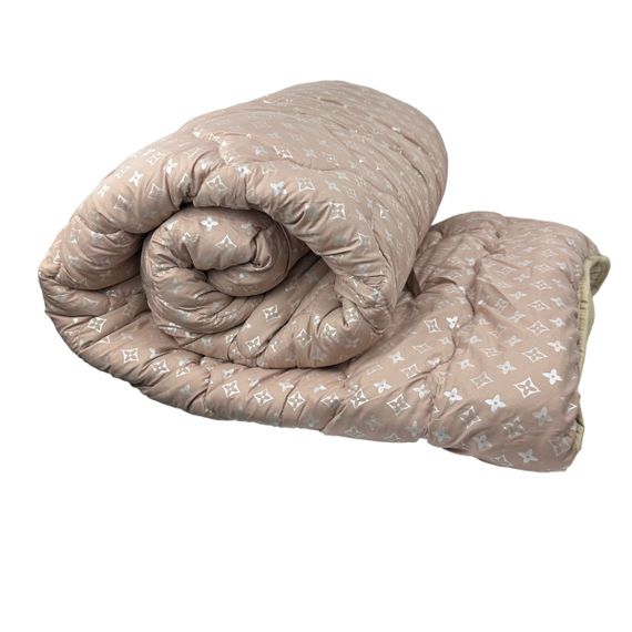 Ковдра двоспальна закрита Arda Ромб 20390 175х215 см пудрова | Зображення 5