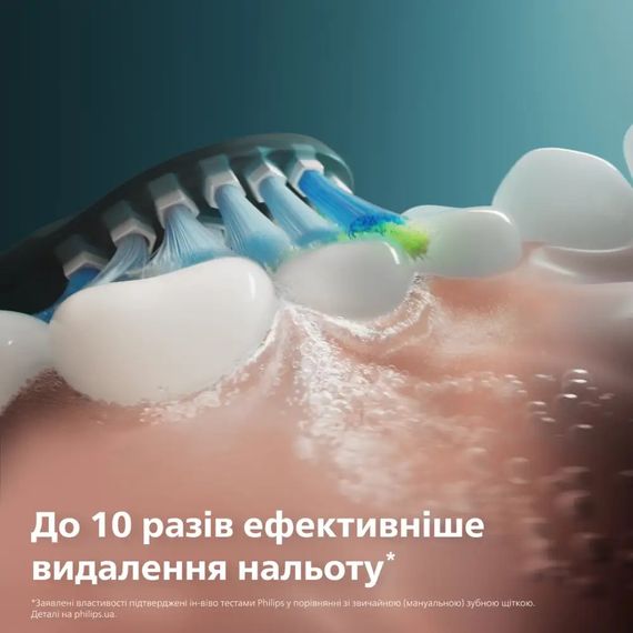 Змінні насадки для електричної зубної щітки Philips Sonicare HX9044/88 C3 Premium Plaque Defense Black - 2 шт. | Зображення 4