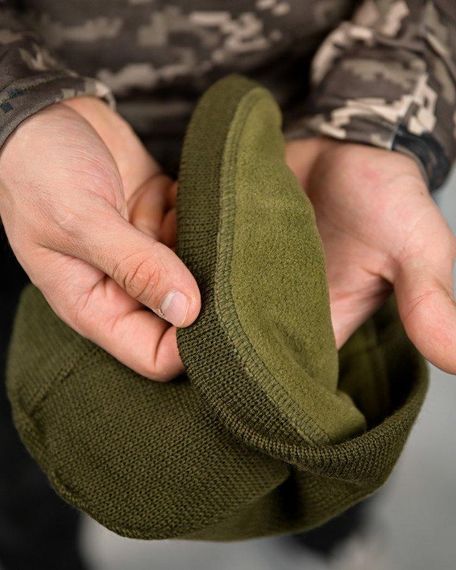 Шапка олива ВТ6834 | Зображення 2