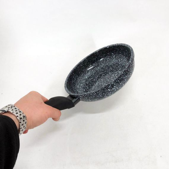 Сковорода з антипригарним покриттям Unique UN-5101 18 см граніт, Сковорода для приготування на плиті | Зображення 1