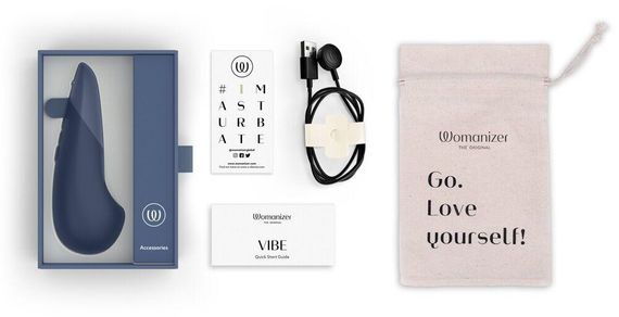 Мини-вибратор Womanizer Vibe Dark Blue, 3 авторежима + 10 уровней интенсивности sexstyle | Зображення 6