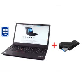 Ноутбук Lenovo ThinkPad E580 / 15.6" (1920x1080) IPS / Intel Core i3-8130U (2 (4) ядра по 2.2 - 3.4 GHz) / 8 GB DDR4 / 256 GB SSD / Intel UHD Graphics 620 / WebCam / Win 11 Pro б/в + Подарунок Флеш-накопичувач Kingston 64 ГБ