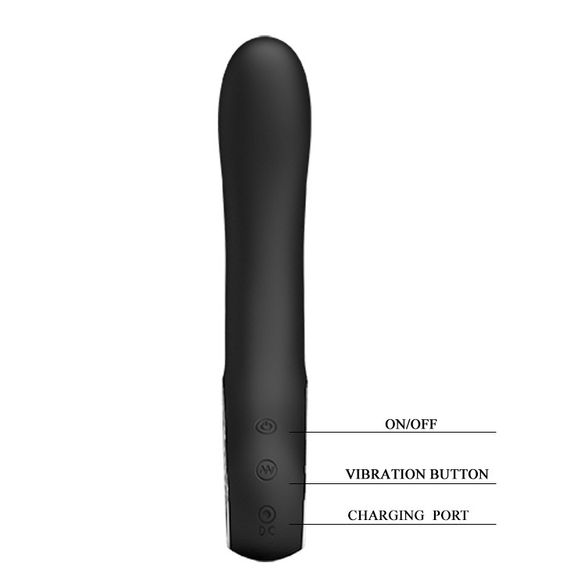 Вибратор - Pretty Love Alston Vibrator Black Sex Aura | Зображення 1