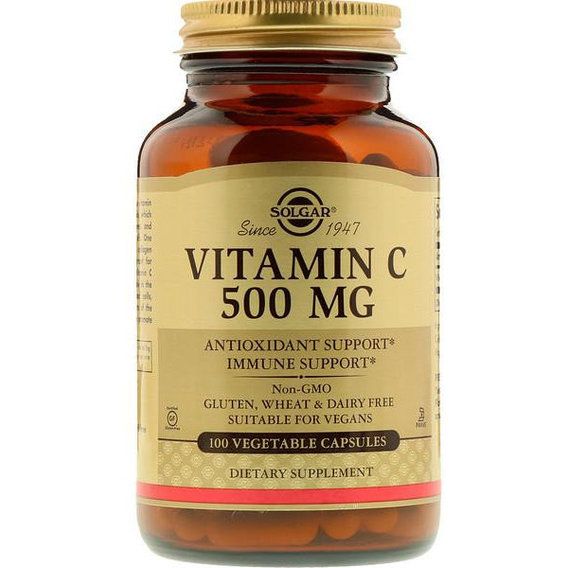 Вітамін C Solgar Vitamin C 500 mg 100 Veg Caps