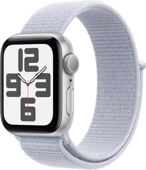 Смарт-годинник Apple Watch SE 2 GPS 44mm Silver Aluminium Case w. Blue Cloud Sport Loop (MXET3)