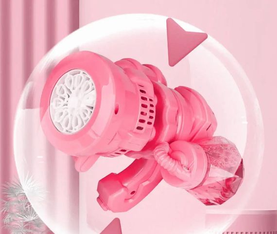 Дитячий пухирцевий пістолет Bubble Machine Toy · Автоматичний кулемет – генератор мильних бульбашок | Зображення 2