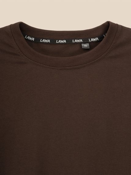 Футболка однотонна жіноча LAWA WBC02531 M Шоколадний shop (2000999617171) | Зображення 1