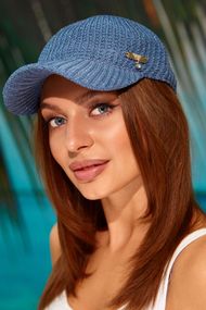 Вязаная бейсболка «Lurex» (4952) маренго