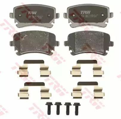 Колодки гальмівні дискові AUDI, VW T5 задн. , TRW (GDB1516) | Зображення 1