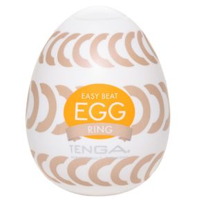 Мастурбатор-яйце Tenga Egg Ring з асиметричним рельєфом Sex Aura