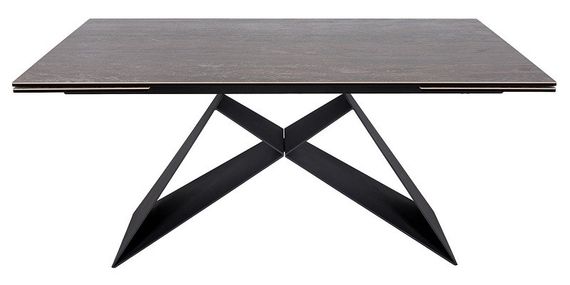 Раскладной стол Alma (Альма) керамика медного цвета 160/240х89,5х76 см