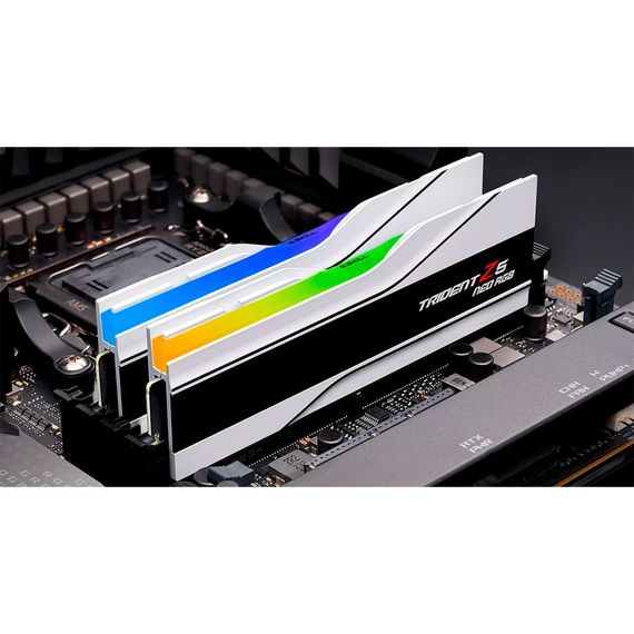 Модуль пам&#039;яті для комп&#039;ютера DDR5 64GB (2x32GB) 6000 MHz Trident Z5 Neo RGB Matte White G.Skill (F5-6000J3636F32GX2-TZ5NRW) | Зображення 3