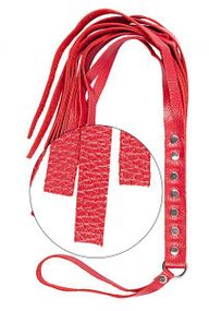 Флогер S&M Fancy Leather Floger, Red sexstyle