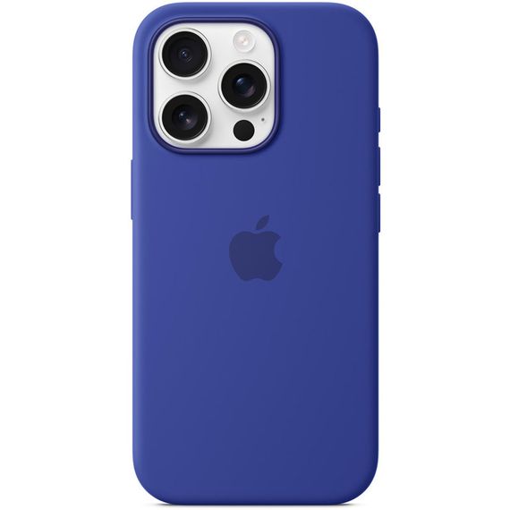 Чехол Silicone case (AAA) full with Magsafe and Animation для Apple iPhone 16 Pro Max (6.9") Ultramarine | Зображення 1