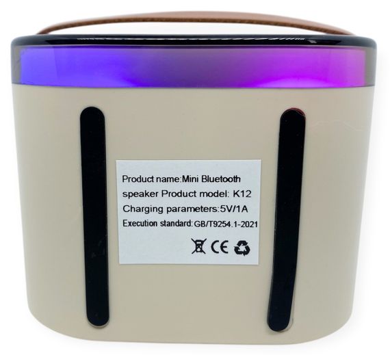Караоке система дитяча колонка з мікрофоном bluetooth з підсвічуванням, регулятором гучності бездротова K12 | Зображення 3