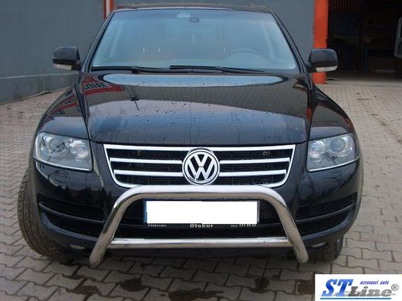 Кенгурятник WT005 Colt (нерж) для Volkswagen Touareg 2002-2010 рр | Зображення 4