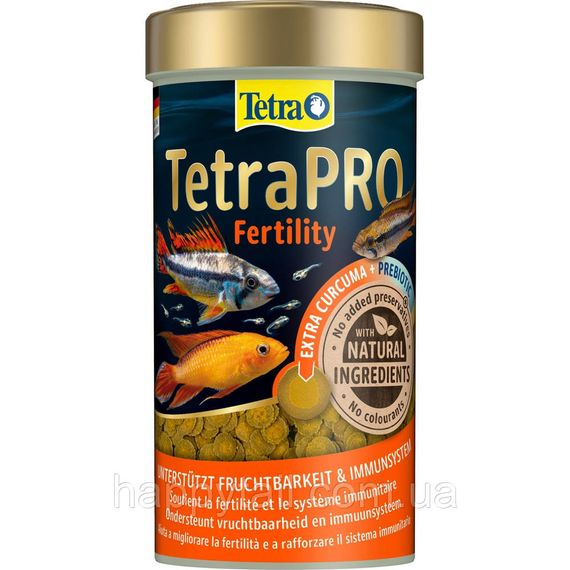 Корм для акваріумних риб TetraPRO Fertility преміум чипси для імунітету та розмноження 250 мл