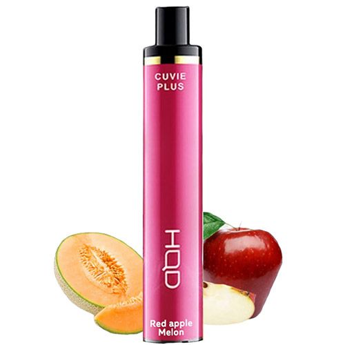Одноразовая pod-система HQD Cuvie PLUS 1200 puffs. Красное яблоко дыня